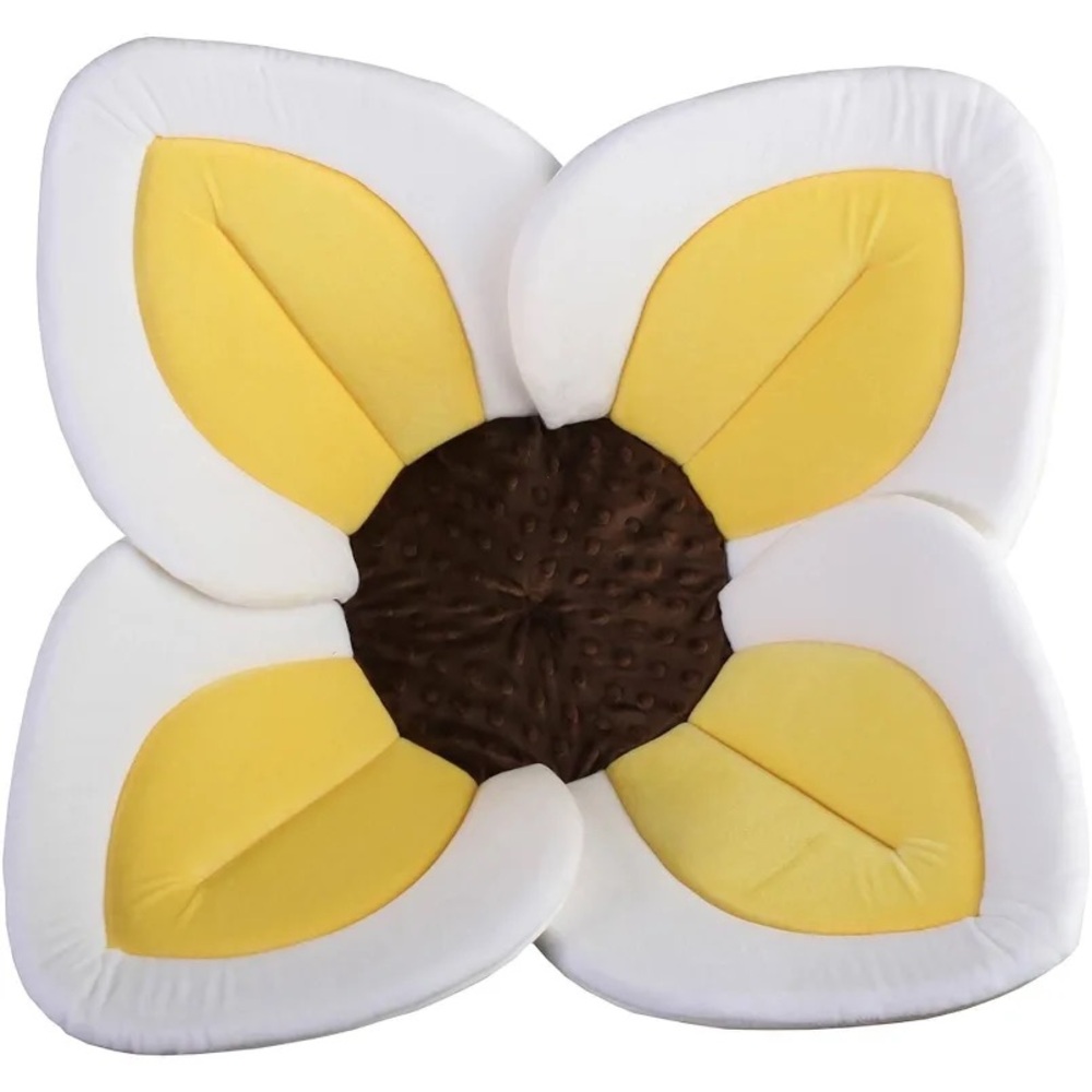 Blooming Bath Lotus Baby Bath Seat 33" - Yellow/White/Brown